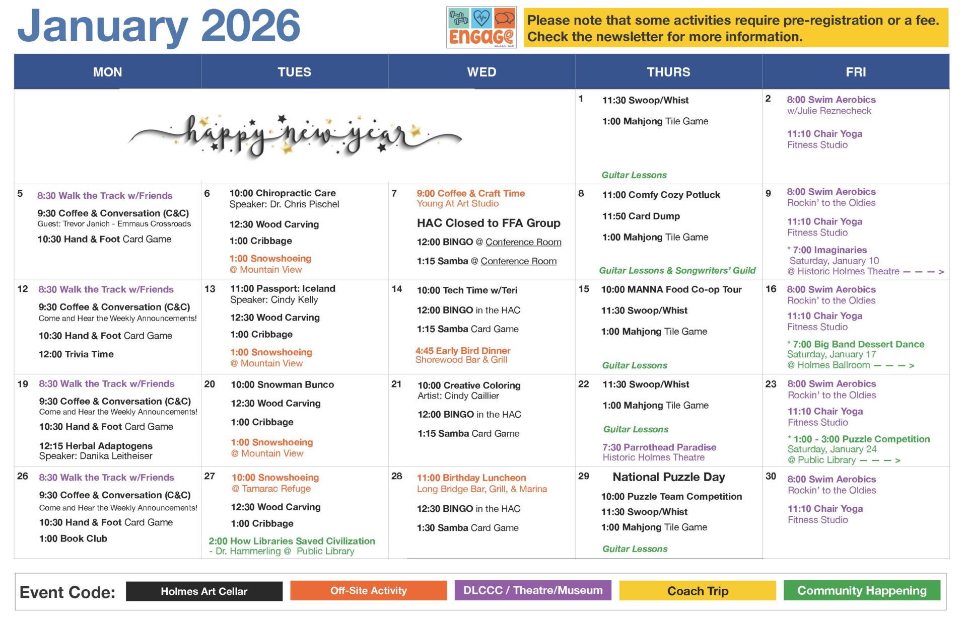 January 2026 Engage Calendar January 2026 Engage Calendar