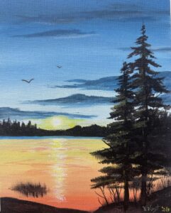 Sunset On Lake Wpine